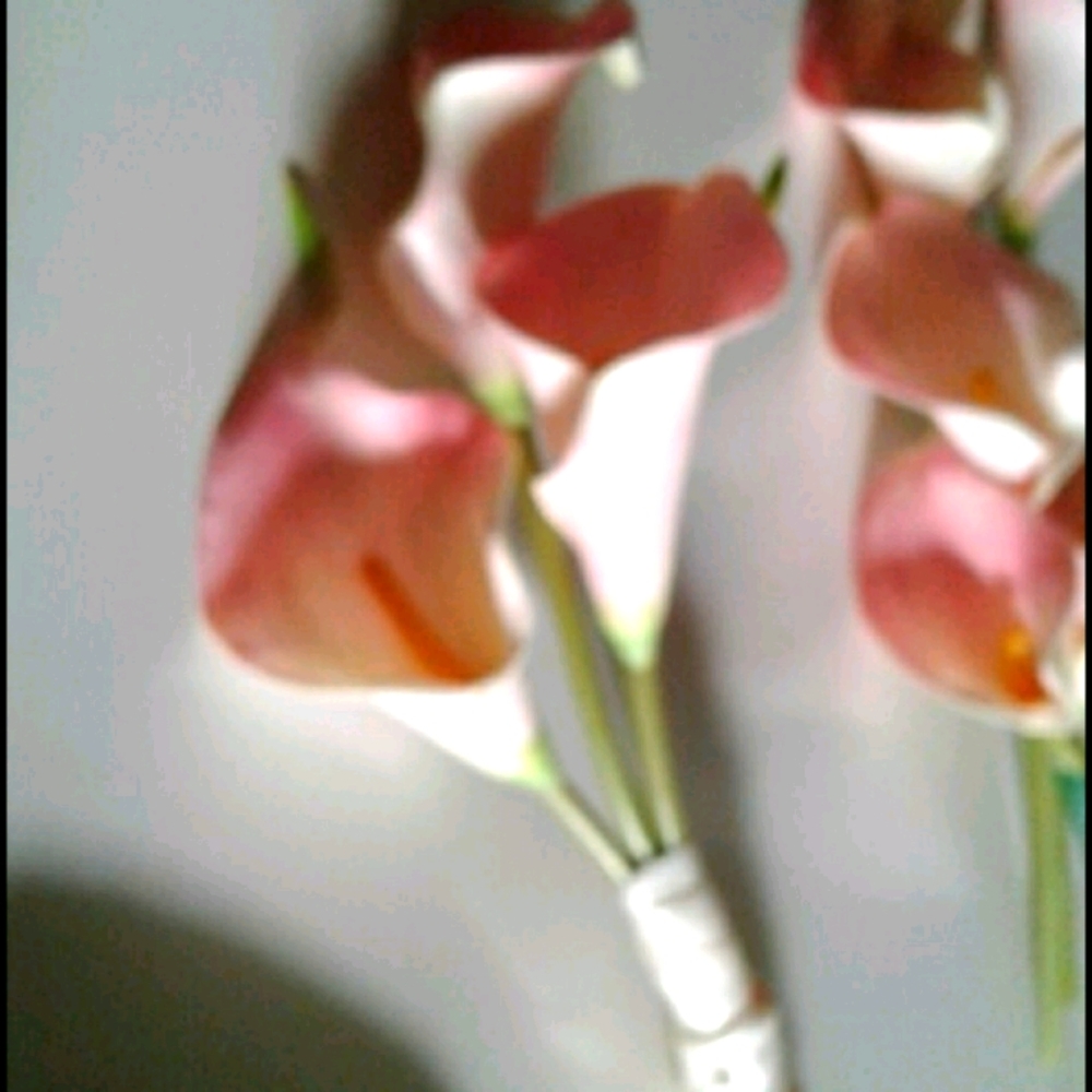Calla Lilly Bridesmaid Bouquet Pretty Pink Maid-of-honor Bridesmaid Final Sale